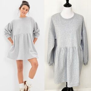 American Eagle Outfitters Gray Mini Dress